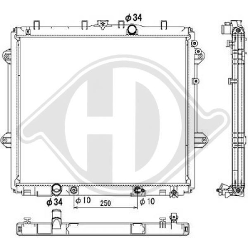 DIEDERICHS Radiator, engine cooling DIEDERICHS Climate