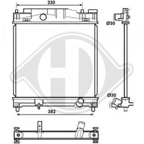 DIEDERICHS Radiator, engine cooling DIEDERICHS Climate