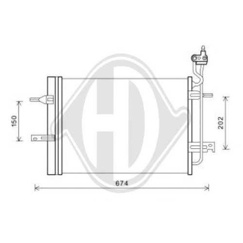 DIEDERICHS Condenser, air conditioning DIEDERICHS Climate