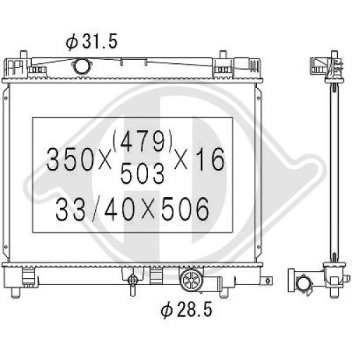 DIEDERICHS Radiator, engine cooling DIEDERICHS Climate