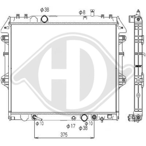 DIEDERICHS Radiador, refrigeración del motor DIEDERICHS Climate