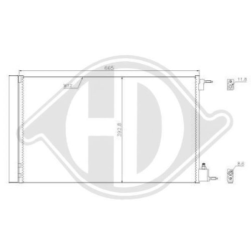 DIEDERICHS Condensador, aire acondicionado DIEDERICHS Climate