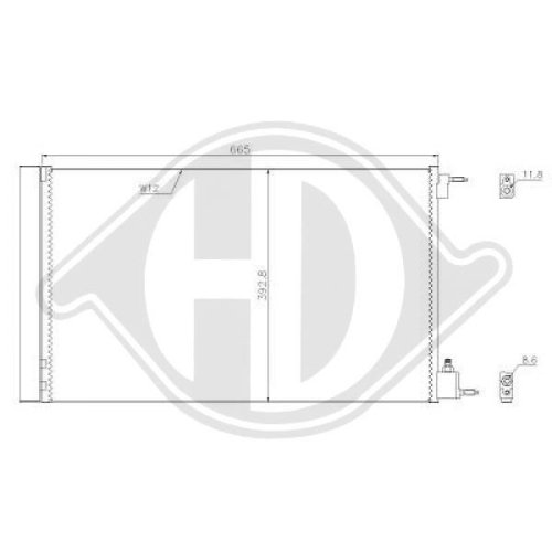 DIEDERICHS Condenser, air conditioning DIEDERICHS Climate