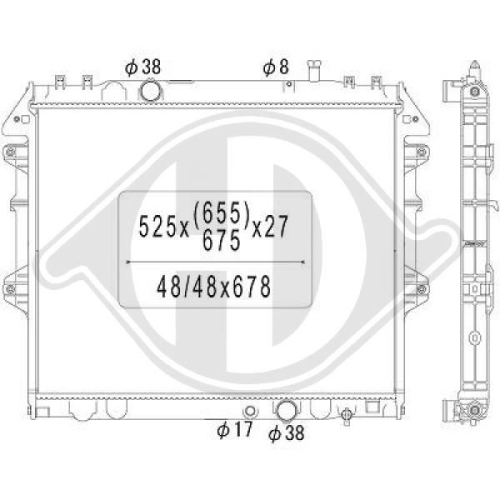 DIEDERICHS Radiator, engine cooling DIEDERICHS Climate