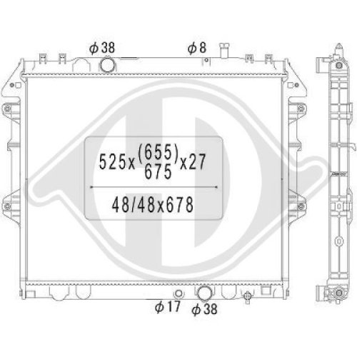 DIEDERICHS Radiator, engine cooling DIEDERICHS Climate