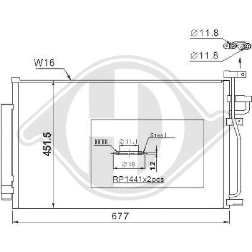 DIEDERICHS Condenser, air conditioning DIEDERICHS Climate