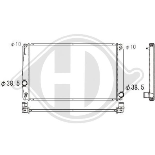 DIEDERICHS Radiator, engine cooling DIEDERICHS Climate