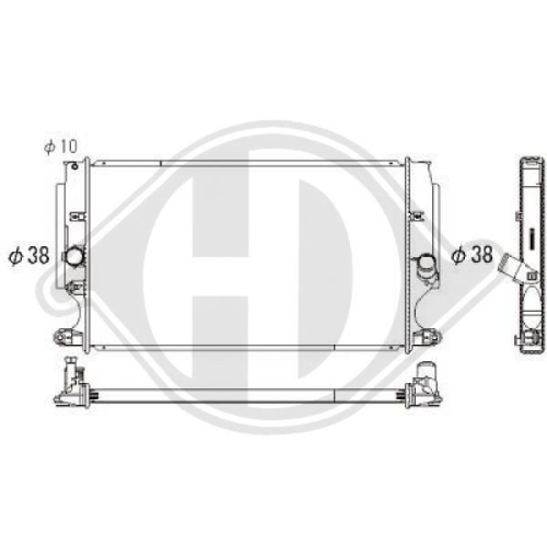 DIEDERICHS Radiator, engine cooling DIEDERICHS Climate