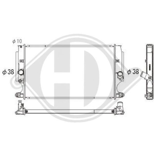 DIEDERICHS Радиатор, охлаждение двигателя DIEDERICHS Climate