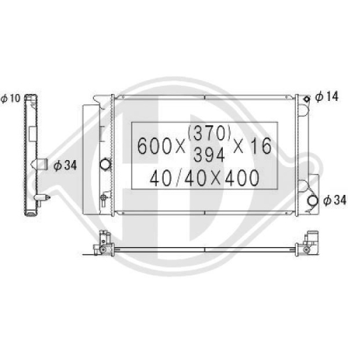 DIEDERICHS Radiator, engine cooling DIEDERICHS Climate