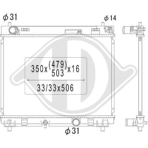 DIEDERICHS Radiator, engine cooling DIEDERICHS Climate