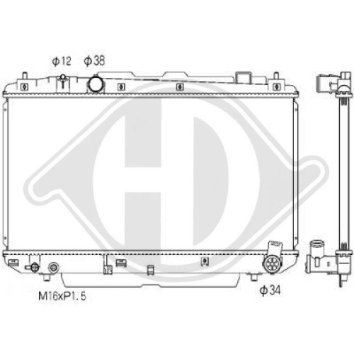 DIEDERICHS Radiador, refrigeración del motor DIEDERICHS Climate