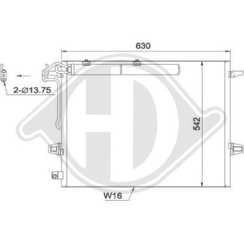 DIEDERICHS Condenser, air conditioning DIEDERICHS Climate