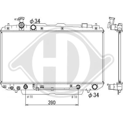 DIEDERICHS Radiator, engine cooling DIEDERICHS Climate