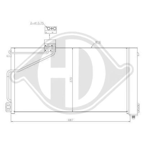 DIEDERICHS Condensor, airconditioning DIEDERICHS Climate