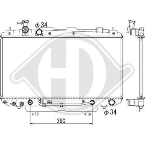 DIEDERICHS Radiator, engine cooling DIEDERICHS Climate