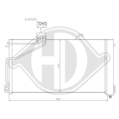 DIEDERICHS Condensor, airconditioning DIEDERICHS Climate