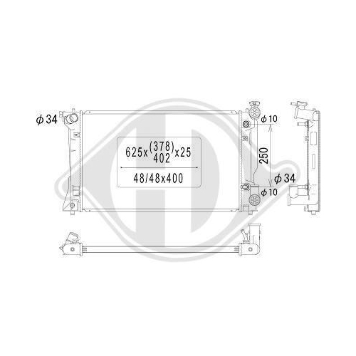 DIEDERICHS Radiator, engine cooling DIEDERICHS Climate