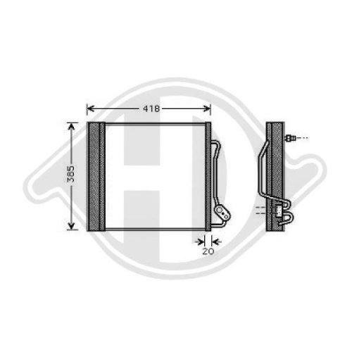 DIEDERICHS Condenseur, climatisation DIEDERICHS Climate