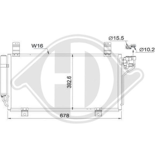DIEDERICHS Condensor, airconditioning DIEDERICHS Climate