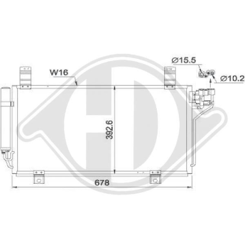 DIEDERICHS Condensor, airconditioning DIEDERICHS Climate