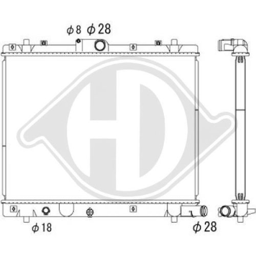 DIEDERICHS Radiator, engine cooling DIEDERICHS Climate