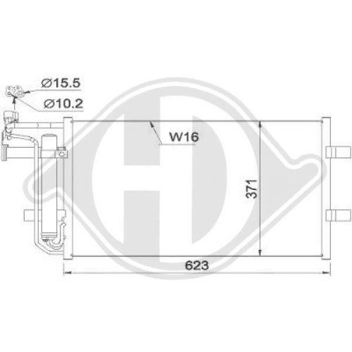 DIEDERICHS Condenser, air conditioning DIEDERICHS Climate