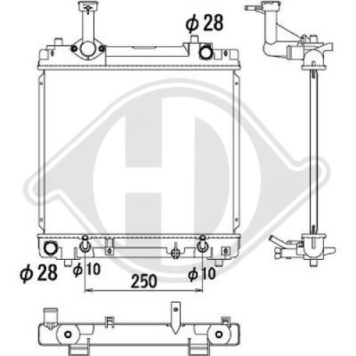 DIEDERICHS Radiator, engine cooling DIEDERICHS Climate