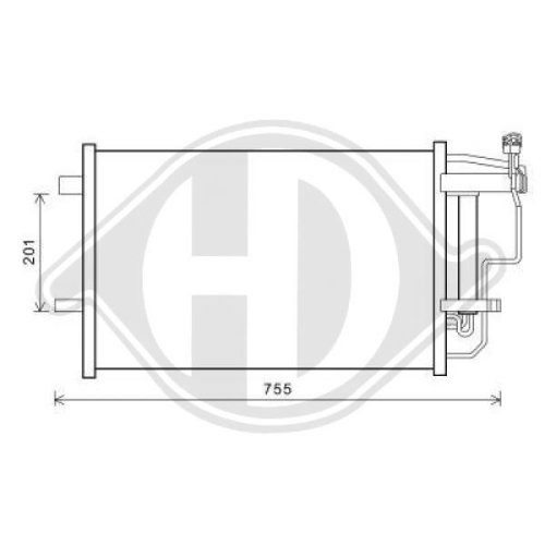 DIEDERICHS Condenser, air conditioning DIEDERICHS Climate