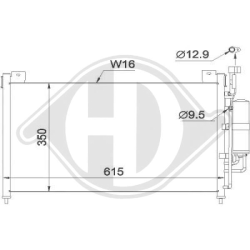 DIEDERICHS Condenser, air conditioning DIEDERICHS Climate