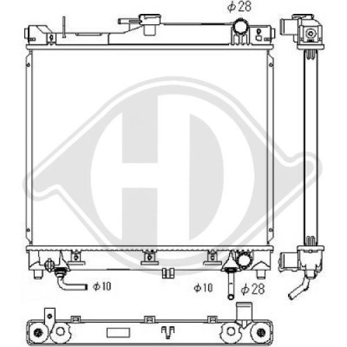 DIEDERICHS Radiator, engine cooling DIEDERICHS Climate