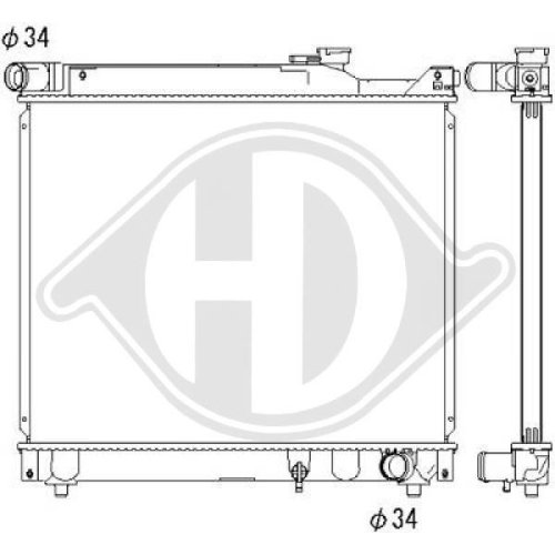 DIEDERICHS Radiator, engine cooling DIEDERICHS Climate