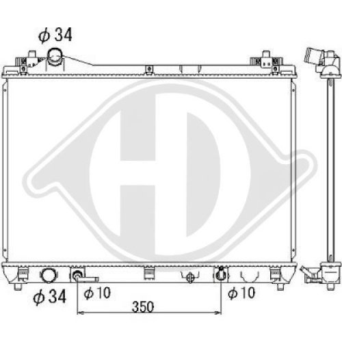 DIEDERICHS Radiator, engine cooling DIEDERICHS Climate