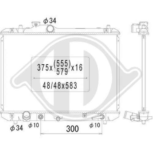 DIEDERICHS Radiator, engine cooling DIEDERICHS Climate