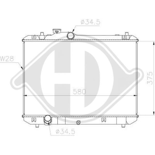 DIEDERICHS Radiator, engine cooling DIEDERICHS Climate