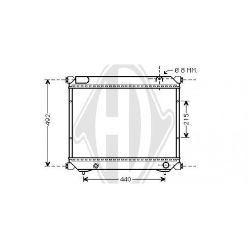 DIEDERICHS Radiateur, refroidissement du moteur DIEDERICHS Climate