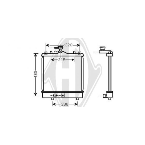 DIEDERICHS Radiator, engine cooling DIEDERICHS Climate