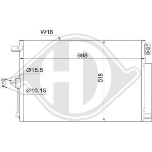 DIEDERICHS Condenser, air conditioning DIEDERICHS Climate