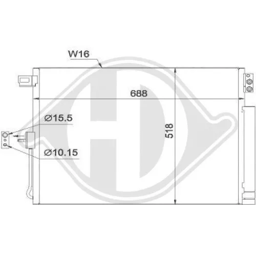 DIEDERICHS Condensor, airconditioning DIEDERICHS Climate