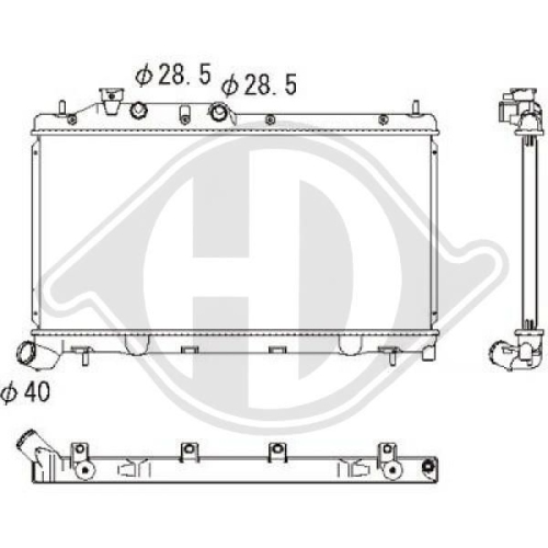 DIEDERICHS Radiator, engine cooling DIEDERICHS Climate