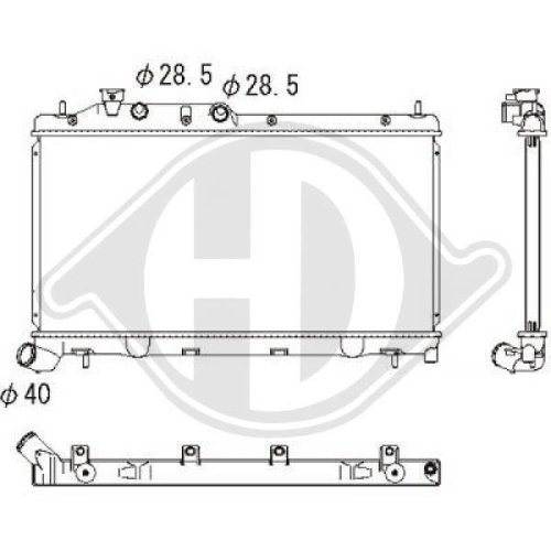 DIEDERICHS Radiateur, refroidissement du moteur DIEDERICHS Climate