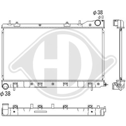 DIEDERICHS Radiator, engine cooling DIEDERICHS Climate