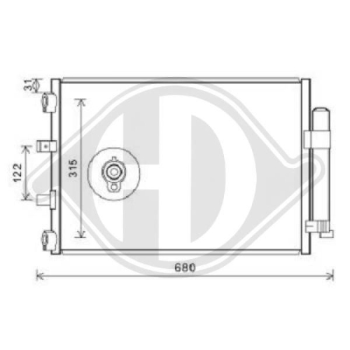 DIEDERICHS Condensor, airconditioning DIEDERICHS Climate