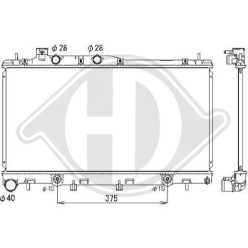 DIEDERICHS Radiator, engine cooling DIEDERICHS Climate