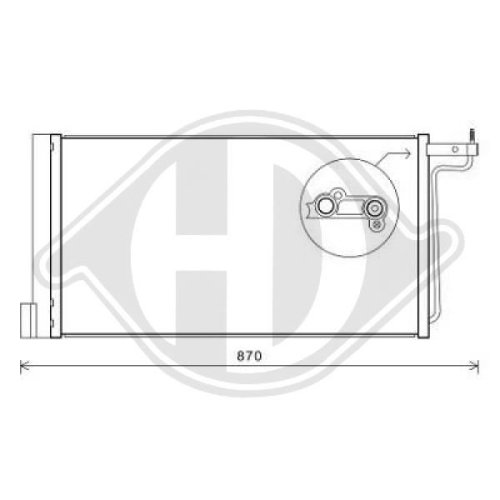 DIEDERICHS Condenser, air conditioning DIEDERICHS Climate