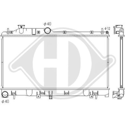 DIEDERICHS Radiateur, refroidissement du moteur DIEDERICHS Climate