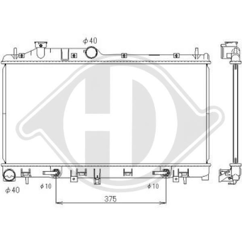 DIEDERICHS Radiator, engine cooling DIEDERICHS Climate