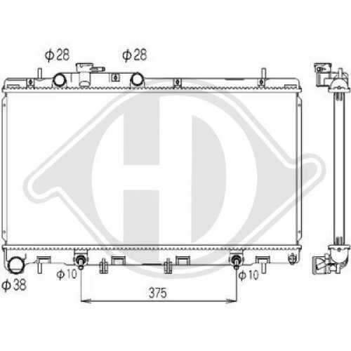 DIEDERICHS Radiator, engine cooling DIEDERICHS Climate