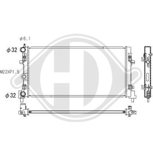 DIEDERICHS Radiador, refrigeración del motor DIEDERICHS Climate