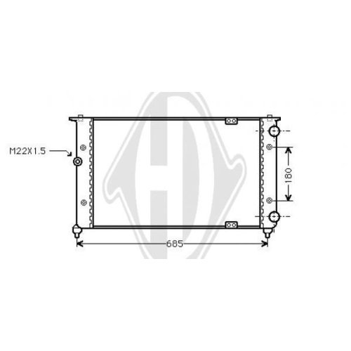 DIEDERICHS Radiator, engine cooling DIEDERICHS Climate
